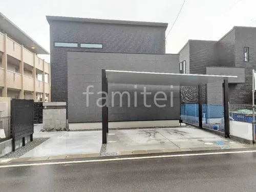 新築シンプル オープン外構