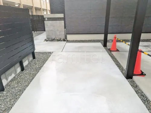 玄関アプローチ 土間コンクリート