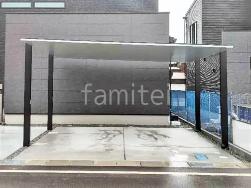 カーポート２台(ワイド) ツイン LIXIL カーポートSC フラット屋根 吊り下げ屋根