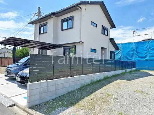 ブロック塀 （化粧ブロック） 太陽エコブロックス 普通CB  アルミ形材 フェンス LIXIL AB YS3型 横スリット3 目隠し