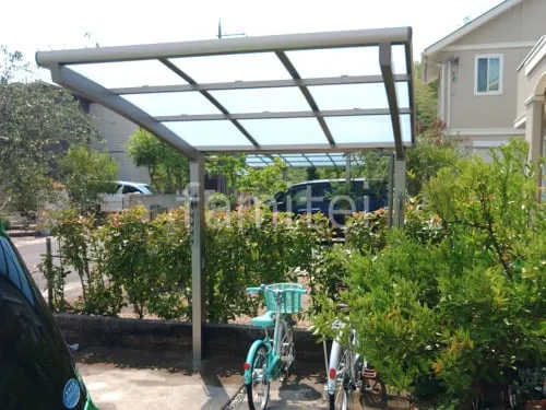 サイクルポート 自転車バイク屋根 LIXIL ネスカR ミニ アール屋根