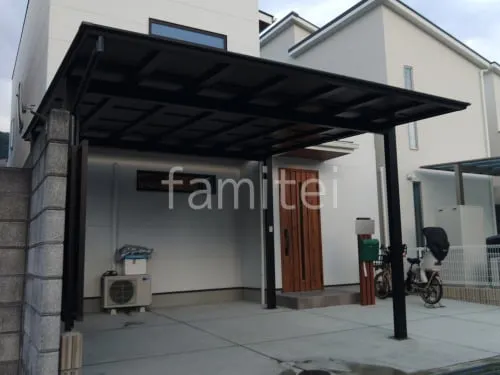 カーポート２台(ワイド) ツイン LIXIL ネスカＦ フラット屋根