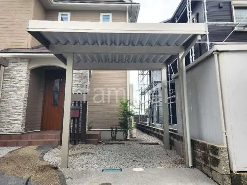 カーポート１台 （単棟） YKKAP ジーポートPro 積雪50cm対応 フラット屋根 折板屋根