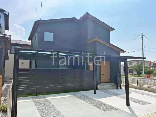 カーポート２台(ワイド) ツイン YKKAP エフルージュ FIRST フラット屋根