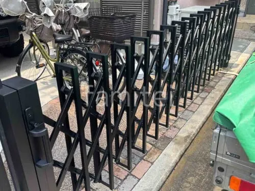 片開き 伸縮門扉 四国化成 リフティングアコーHG ノンキャスター 