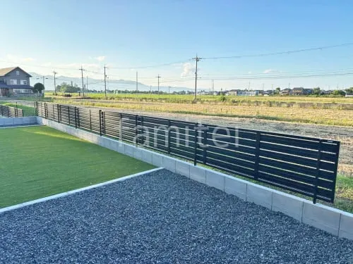 ブロック塀 （化粧ブロック） 太陽エコブロックス 普通CB  アルミ形材 フェンス LIXIL AB YS3型 横スリット3 目隠し