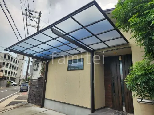 カーポート１台 （単棟） LIXIL ネスカF 変形地対応 フラット屋根