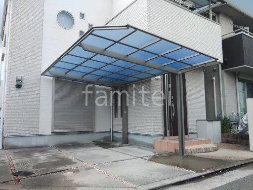 カーポート１台 （単棟） LIXIL ネスカF 変形地対応 フラット屋根