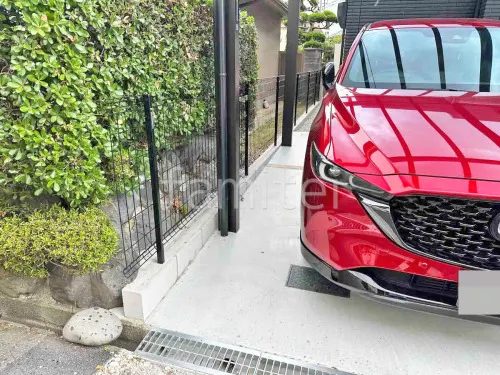 スチールメッシュ フェンス YKKAP イーネット3F型 スチール柱 境界・メッシュ