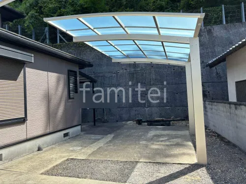 カーポート１台 （単棟） YKKAP アリュース アール屋根