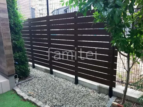 人工木・樹脂 フェンス（木調） F＆F マイティウッド デコll 高尺タイプ 目隠し 木調・ラティス 樹脂