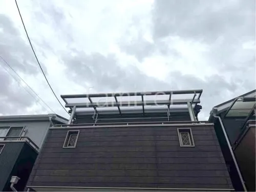 ２階ベランダ屋根  YKKAP ソラリアF フラット屋根 スタンダード 壁付