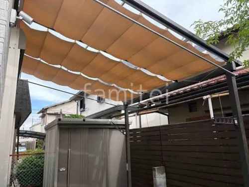 １階テラス屋根 （雨除け） LIXIL スピーネF フラット屋根 スタンダード 壁付