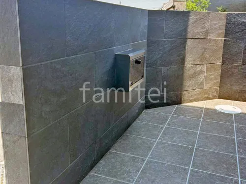 門柱 壁タイル貼り ニッタイ ローク 郵便受けポスト ユニソン コラーナ05