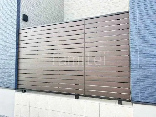 アルミ形材 フェンス YKKAP 木製調ルシアス スクリーンYS2HS型 目隠し 木調・ラティス スクリーン・格子