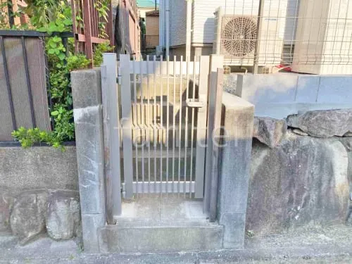 片開き 門扉 YKKAP シンプレオTB4型 たて格子 