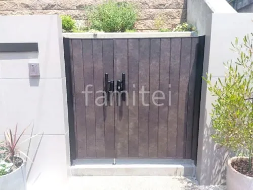 両開き 門扉 LIXIL メタル調AA MM1型 