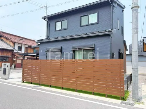 人工木・樹脂 フェンス（木調） F＆F マイティウッド デコll 高尺タイプ 目隠し 木調・ラティス 樹脂