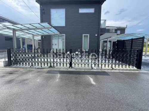 両開き 伸縮門扉 四国化成 ニューハピネスHG 