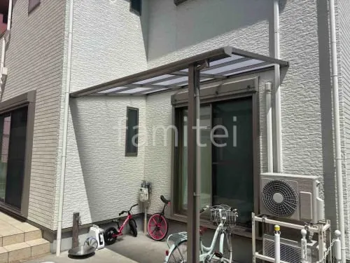 １階テラス屋根 （雨除け） LIXIL スピーネF フラット屋根 スタンダード 壁付