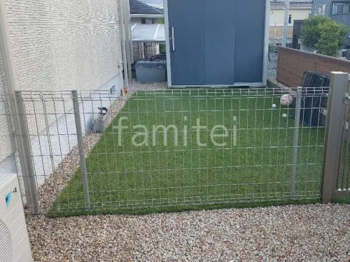 スチールメッシュ フェンス YKKAP イーネット3F型 スチール柱 境界・メッシュ