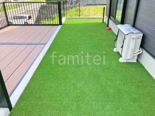 人工芝 防草シート加工 ヨシミツ毛織 リアル人工芝 35mm 