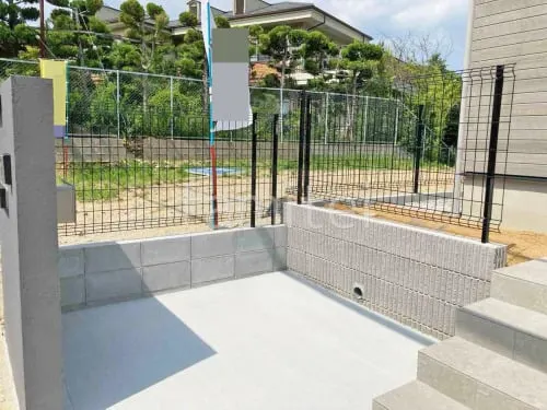 スチールメッシュ フェンス YKKAP イーネット3F型 スチール柱 境界・メッシュ