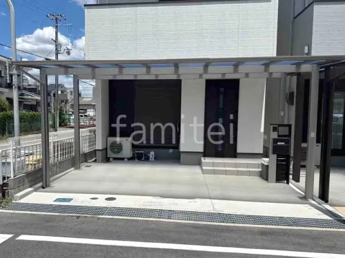 カーポート２台(ワイド) ツイン LIXIL ネスカＦ フラット屋根