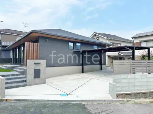 新築シンプル オープン外構