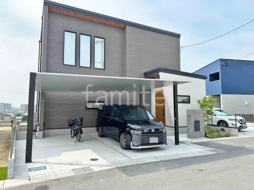 新築シンプル オープン外構