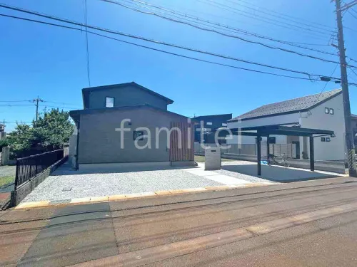 防犯砂利敷き バラス砕石 防草シート加工