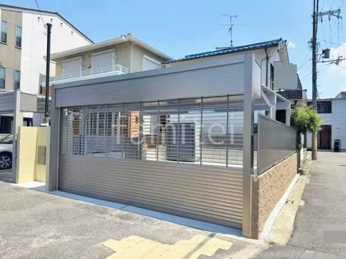 独立シャッター2台ワイド  LIXIL シャッターS Fタイプ 電動式 