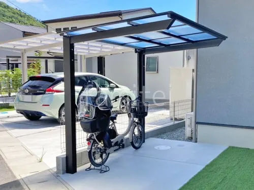 サイクルポート 自転車バイク屋根 LIXIL ネスカF ミニ フラット屋根