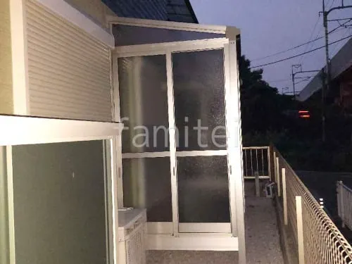 引き戸 樹脂デッキ サンルーム（テラス囲い） YKKAP 目隠しソラリアF 目隠し フラット屋根