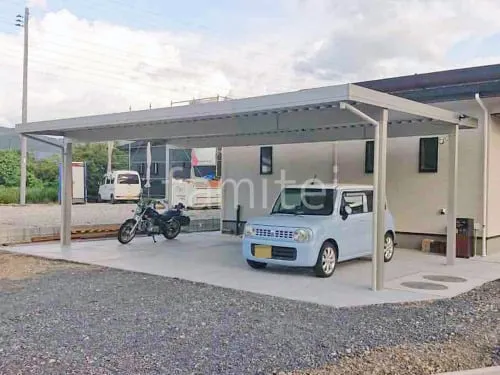 カーポート３台 （横ワイド トリプル） YKKAP ジーポートPro 積雪30cm対応 フラット屋根 折板屋根