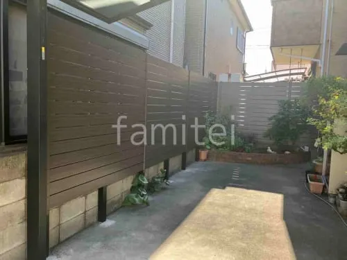 人工木・樹脂 フェンス（木調） F＆F マイティウッド デコll 高尺タイプ 目隠し 木調・ラティス 樹脂