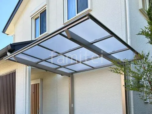 サイクルポート 自転車バイク屋根 LIXIL ネスカF ミニ フラット屋根