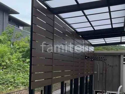 人工木・樹脂 フェンス（木調） F＆F マイティウッド デコll 高尺タイプ 目隠し 木調・ラティス 樹脂