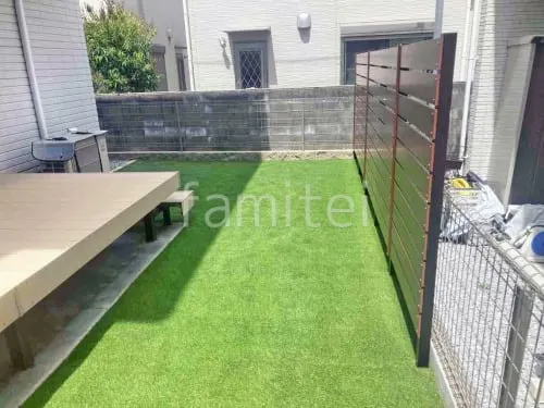 人工芝 防草シート加工 ヨシミツ毛織 リアル人工芝 35mm 