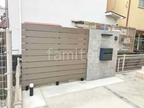 人工木・樹脂 フェンス（木調） F＆F ニコボード 高尺タイプ 目隠し 木調・ラティス 樹脂