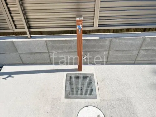 立水栓  ユニソン スプレスタンド60 蛇口2個付 