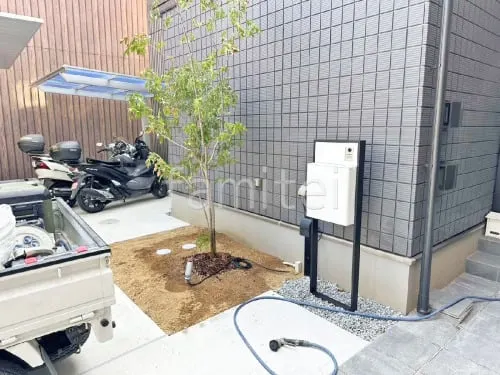 機能門柱 LIXIL FS シンボルツリー 落葉樹 アオダモ 植栽