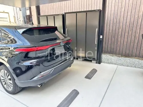 ヨド物置 エスモ ESF-1507A-BK 野外物置き 収納庫 倉庫 車止め 東洋工業 ニュートパーキング