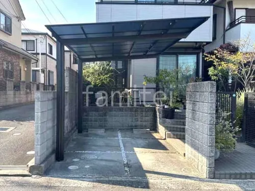 カーポート１台 （単棟） LIXIL ネスカＦ フラット屋根