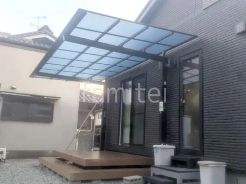 カーポート１台 （単棟） 三協アルミ ニューマイリッシュ 逆勾配 フラット屋根 前下がり屋根