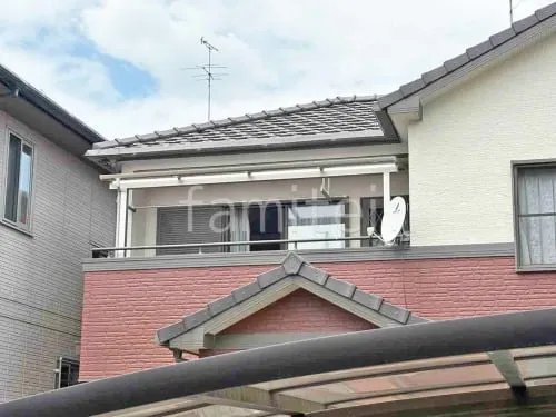 ２階ベランダ屋根  YKKAP ソラリアF フラット屋根 スタンダード 壁付