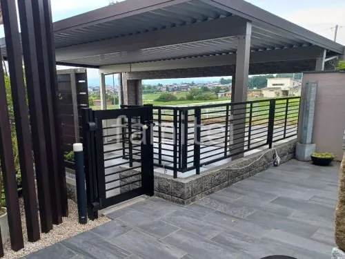 カーポート３台 （横ワイド トリプル） YKKAP 木製調 ジーポートPro 積雪30cm対応 フラット屋根 折板屋根