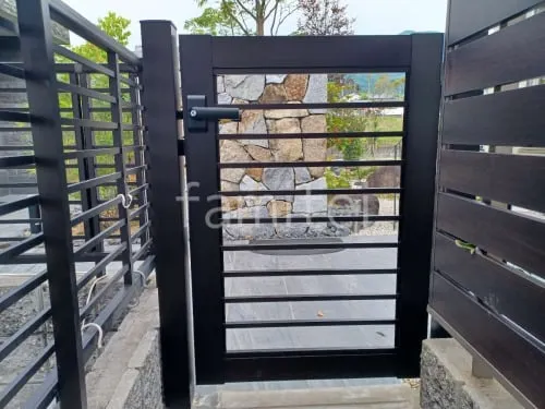 門扉 YKKAP シンプレオK1型 横格子 片開き