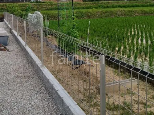 スチールメッシュ フェンス YKKAP イーネット3F型 スチール柱 境界・メッシュ