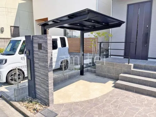 サイクルポート 自転車バイク屋根 LIXIL ネスカF ミニ フラット屋根